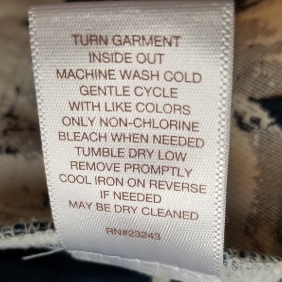 Eva Mendes NY&Co Blue Floral Jacquard Skirt Sz 6 - Picture 3 of 5